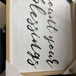 Inspirational Quote Wall Art in Wooden Frame